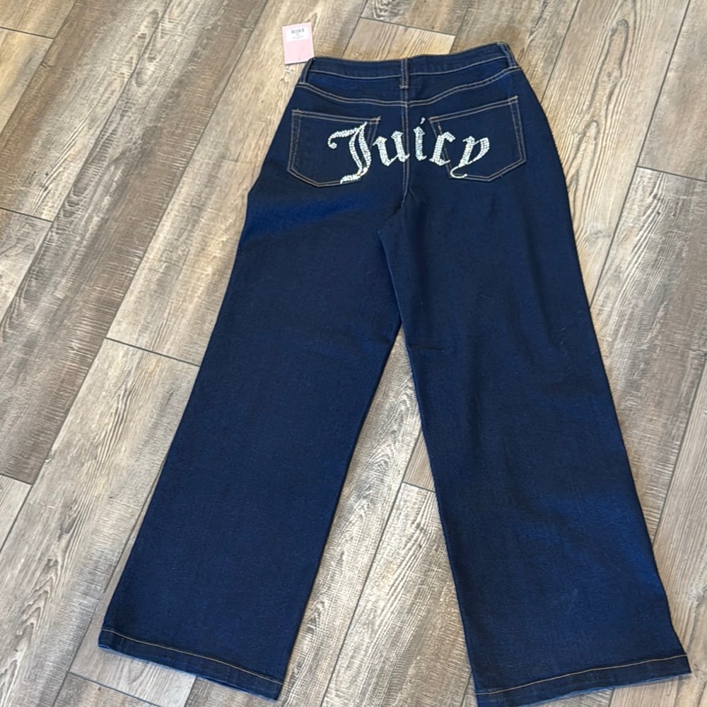❣️❣️Juicy Couture ❣️❣️Blue Flare Wide Leg Jeans💕❤️🌺♥️❣️‼️